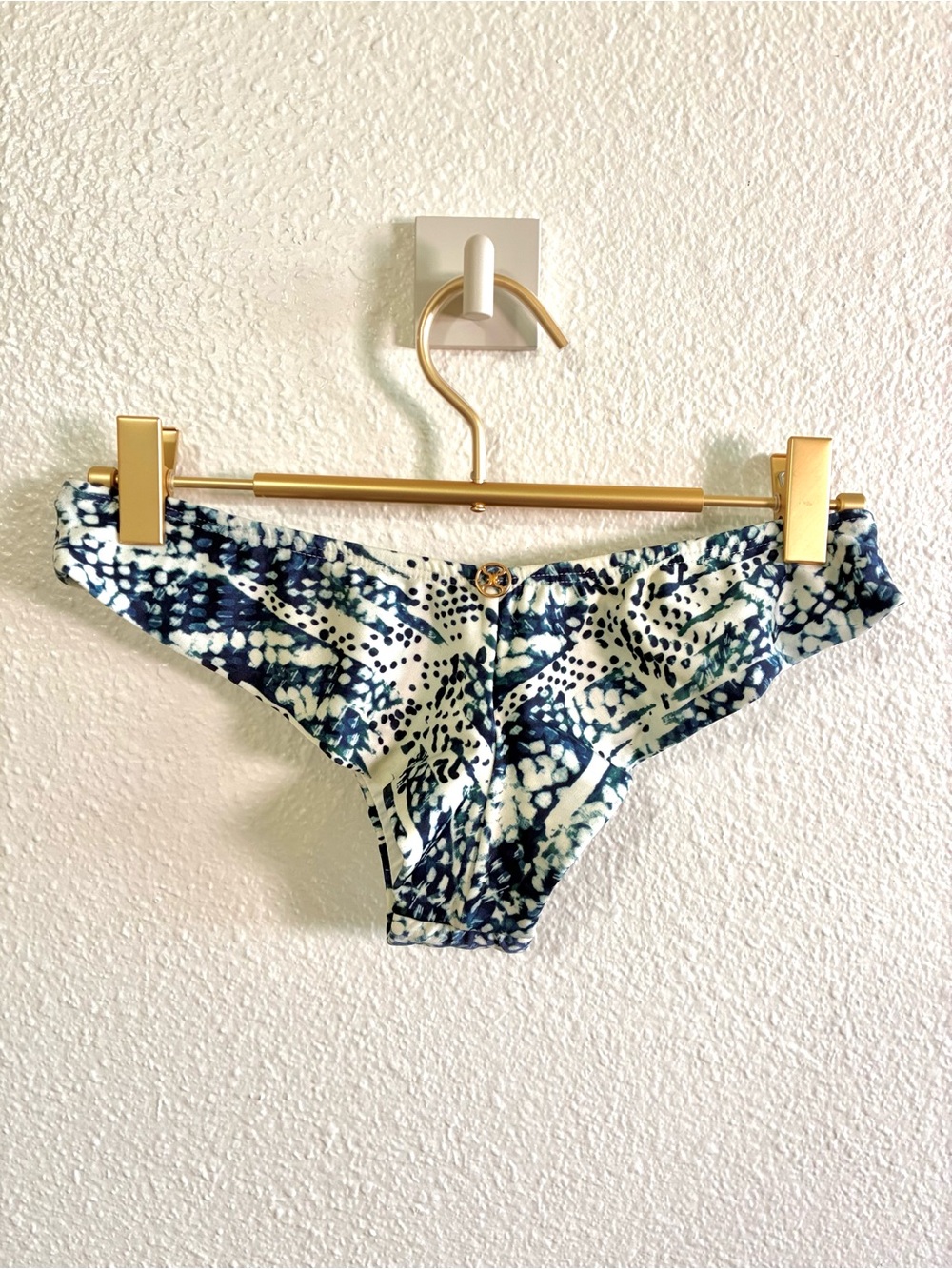 NWT ViX Anatolia Buzios Bikini Bottom Blue Print S